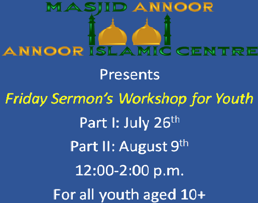 Youth Friday Sermon Workshop